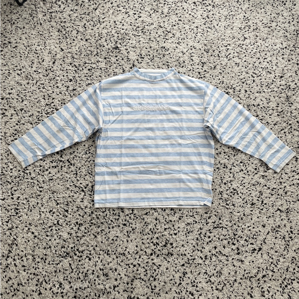 Vintage Guess Jeans Striped Long-Sleeve T-Shirt